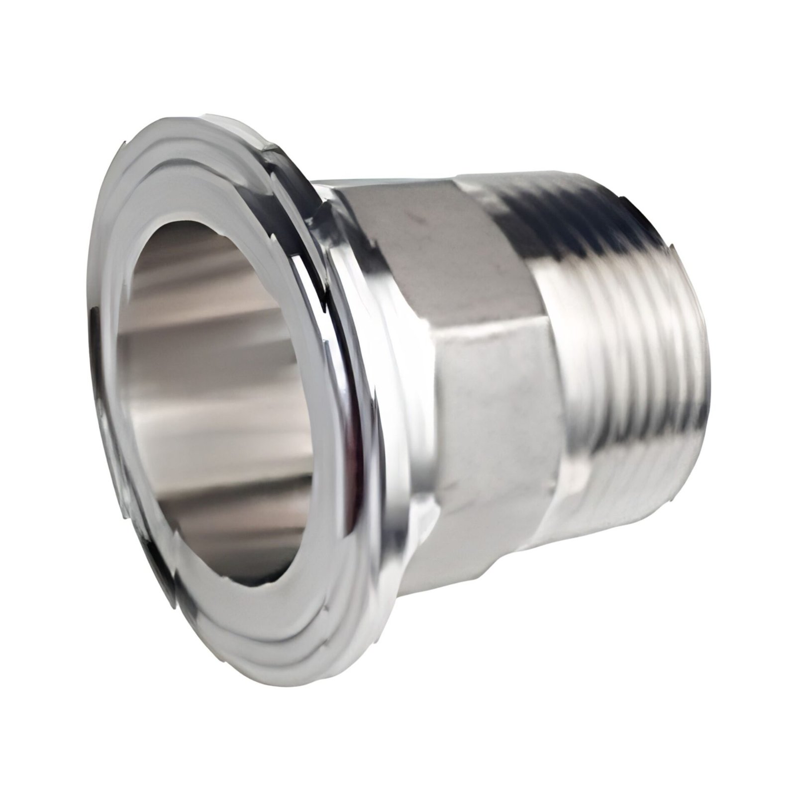 SS316L & SS304 TC Tri Clamp Male Thread Adapter (Hexagonal) Sanitary Fittings